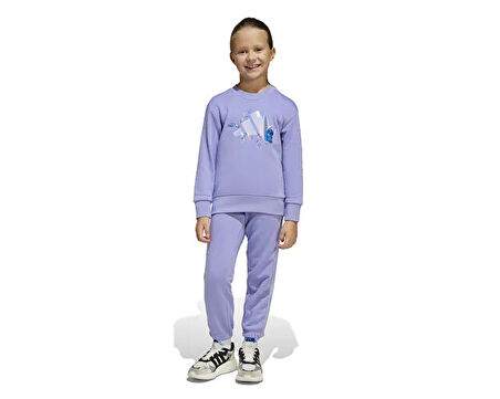adidas  Lk Dy Ls Jog Çocuk Eşofman Takımı JD4561 Mor