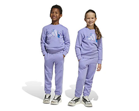 adidas  Lk Dy Ls Jog Çocuk Eşofman Takımı JD4561 Mor