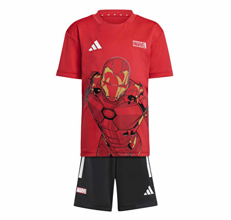 JF3656-B adidas X Marvel Iron Man Bebek Eşofman Takımı Kırmızı