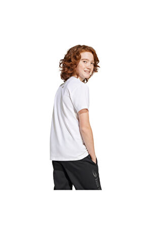 adidas Çocuk Beyaz  T-Shirt J SW MNDO GFX T JF3637