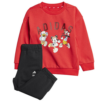 JN6098-B adidas X Disney Mickey Mouse Bebek Eşofman Takımı Kırmızı