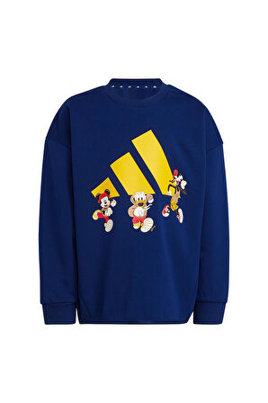 adidas Çocuk  Mavi  SWEATSHIRT (LONG SLEEVE) LK DY MM SWT JD4550