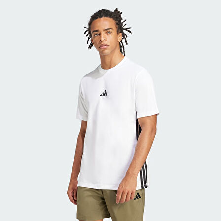 adidas M 3S SJ T Beyaz Erkek Sporcu Tişört JE6388