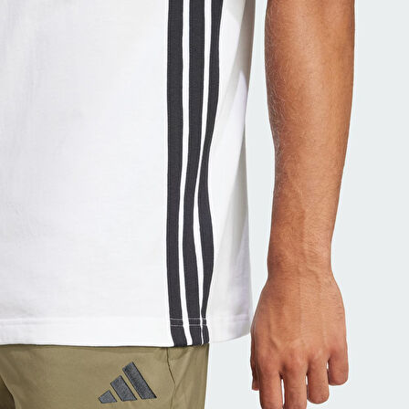 adidas M 3S SJ T Beyaz Erkek Sporcu Tişört JE6388