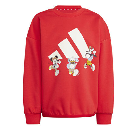 JF3640-C adidas X Disney Mickey Mouse &amp;Ccedil;ocuk Sweatshirt Kırmızı