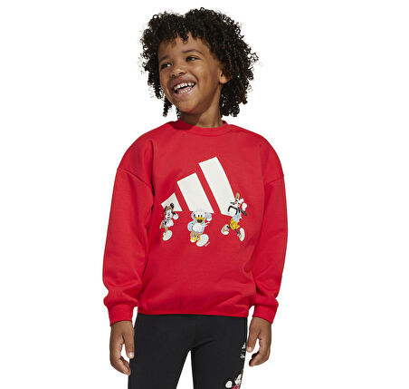 JF3640-C adidas X Disney Mickey Mouse &amp;Ccedil;ocuk Sweatshirt Kırmızı