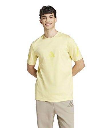 adidas JD5981 M Z.N.E. TEE Sarı Yuvarlak Yaka Regular Fit Düz Erkek T-Shirt
