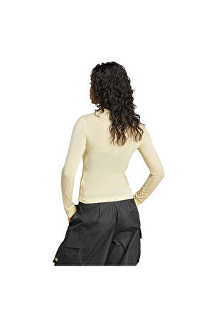 adidas Kadın  Sarı  Sweatshirt SHEER 3S LS JD3599