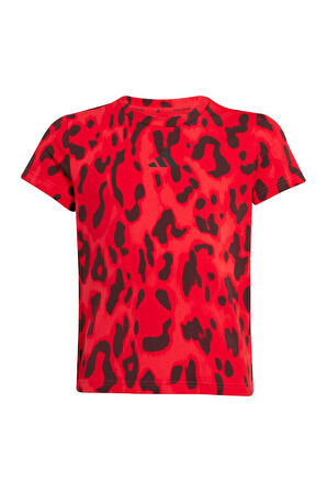 adidas JG FI AOP T Çocuk  Kırmızı  T-shirt JJ4794