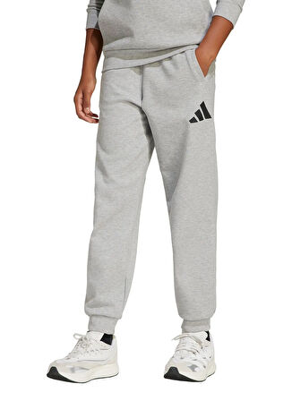 adidas Lastikli Paça Gri Erkek Çocuk Eşofman Altı JC7565-J FI LOGO PT