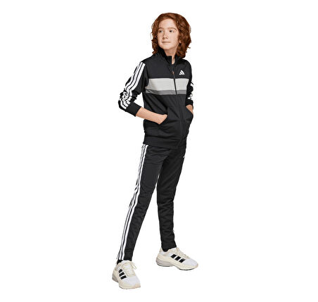 JY0509-C adidas J 3S Tıberıo Ts &amp;Ccedil;ocuk Eşofman Takımı Siyah