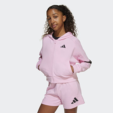 adidas JD1300 JG FI 3S FZ Çocuk Tracktop
