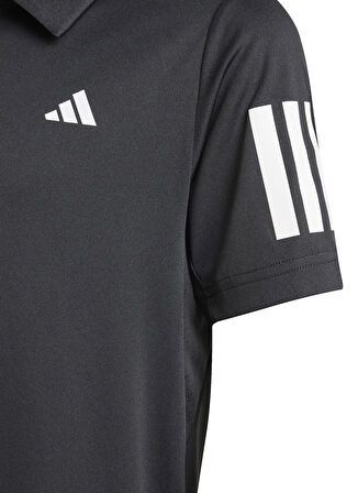 adidas Düz Siyah Erkek Çocuk T-Shirt JI9263 B CLUB 3S POLO