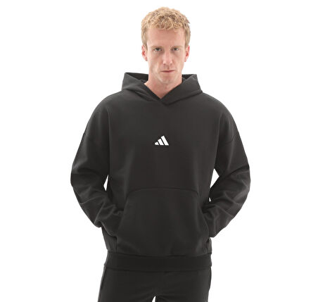 JD4954-E adidas M Fı Sl Hd Erkek Sweatshirt Siyah