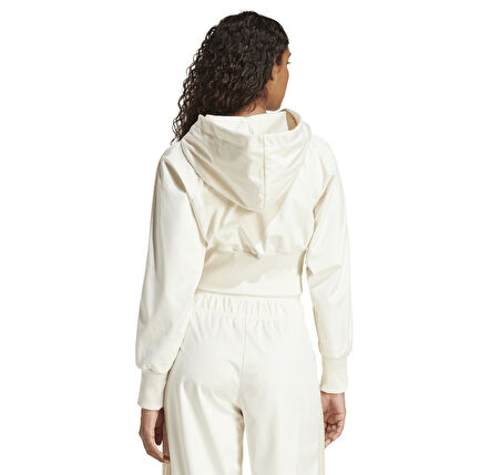 JI5670-K adidas Velour Zıp Tt Kadın Ceket Beyaz