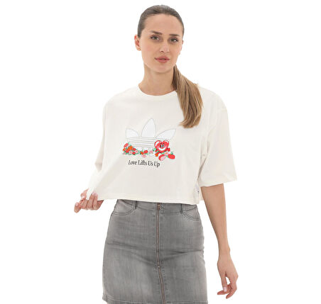 JC8334-K adidas Nelson T-Shirt Kadın T-Shirt Beyaz