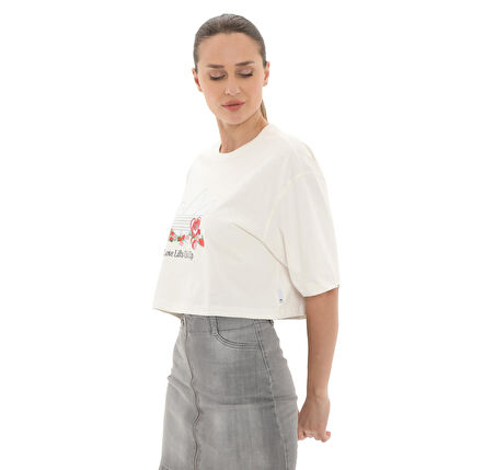 JC8334-K adidas Nelson T-Shirt Kadın T-Shirt Beyaz