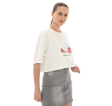 JC8334-K adidas Nelson T-Shirt Kadın T-Shirt Beyaz