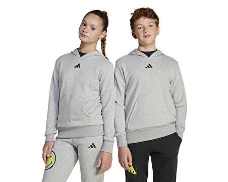 adidas J Smi Hoodie Çocuk Günlük Sweatshirts JD3288 Gri