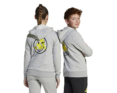 adidas J Smi Hoodie Çocuk Günlük Sweatshirts JD3288 Gri