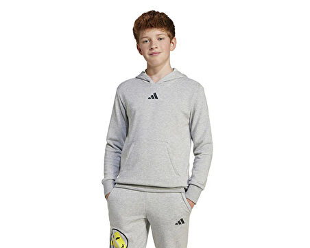 adidas J Smi Hoodie Çocuk Günlük Sweatshirts JD3288 Gri