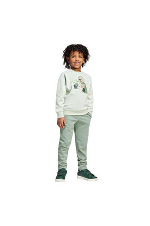 adidas Çocuk  Yeşil  BEBEK ESOFMAN TAKIMI LK SW MNDO JOG JF3651