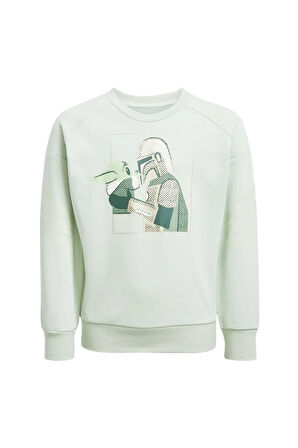 adidas Çocuk  Yeşil  BEBEK ESOFMAN TAKIMI LK SW MNDO JOG JF3651