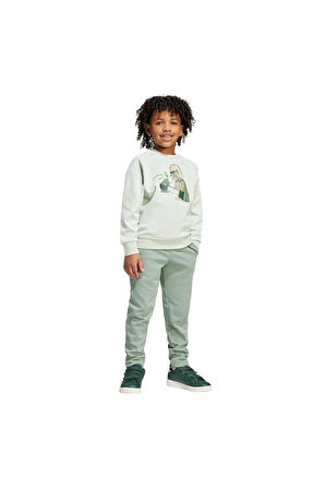 adidas Çocuk  Yeşil  BEBEK ESOFMAN TAKIMI LK SW MNDO JOG JF3651