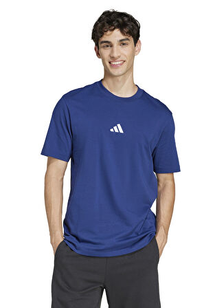 JF1093 M SL SJ T Lacivert Erkek Regular Fit T-Shirt