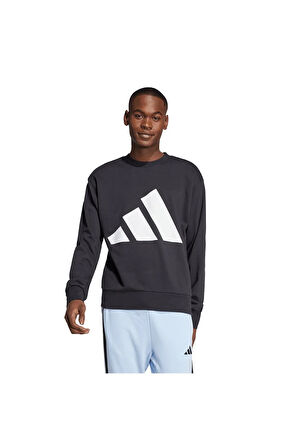 adidas Erkek  Siyah  Sweatshirt M BL FT SWT JE8949