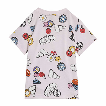 Adidas Bebek Şort Tişört Takım Fun Allover Print