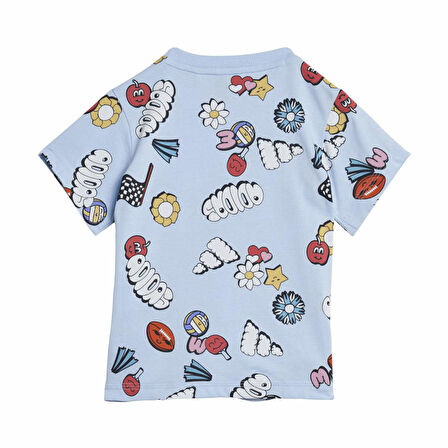 Adidas Bebek Şort Tişört Takım Fun Allover Print
