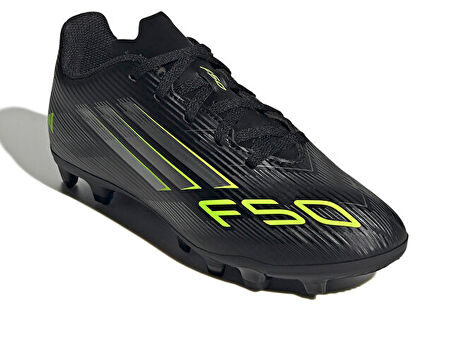 adidas F50 Club Fg/Mg J Çocuk Çoklu Çim Zemin Kramponu JI0028 Siyah