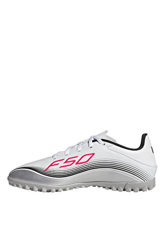 adidas JP7445 F50 MESSI CLUB TF Beyaz - Gümüş Erkek Halı Saha Ayakkabısı