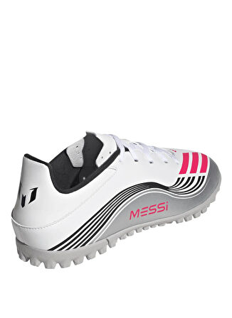 adidas JP7445 F50 MESSI CLUB TF Beyaz - Gümüş Erkek Halı Saha Ayakkabısı
