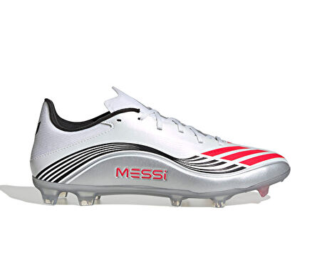 adidas F50 Messi League Fg/Mg Erkek Çoklu Çim Zemin Kramponu JP7446 Beyaz