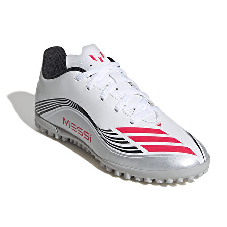 F50 Messi Club Tf J Çocuk Beyaz Halı Saha Ayakkabısı JP7453