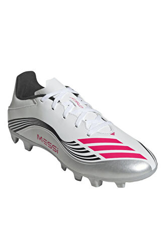 adidas JP7443 F50 MESSI CLUB FG/MG Beyaz - Gümüş Erkek Futbol Ayakkabısı