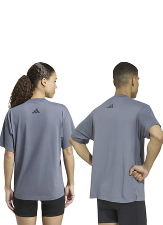 Adidas KY5654 adi365 HYB T UF Gri Bisiklet Yaka Desenli Erkek T-Shirt