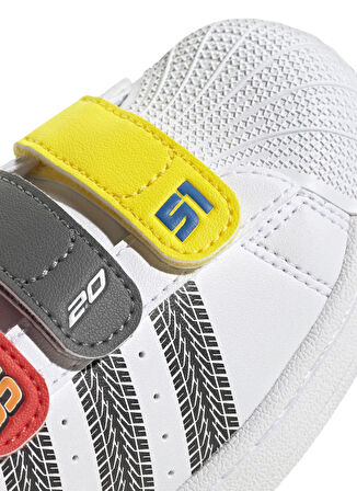 adidas Beyaz Erkek Çocuk Yürüyüş Ayakkabısı JQ1337 SUPERSTAR II CF C