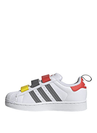 adidas Beyaz Erkek Çocuk Yürüyüş Ayakkabısı JQ1337 SUPERSTAR II CF C