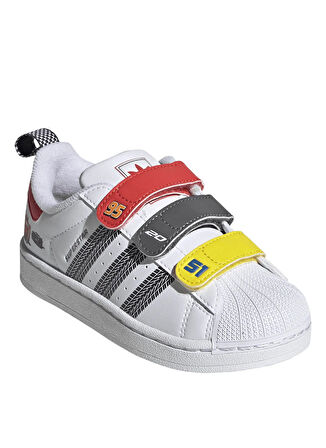 adidas Beyaz Erkek Çocuk Yürüyüş Ayakkabısı JQ1337 SUPERSTAR II CF C