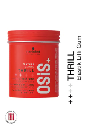 Thrill Elastik Lifli Gum Şekillendirici Orta Tutuş 100ml | Parlaklık Veren Gum Wax, Saç Sakızı
