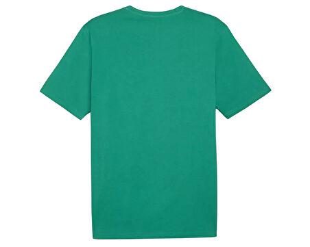 Puma Teamrise Logo Jersey Cotton Erkek Günlük Tişört 65870505 Yeşil