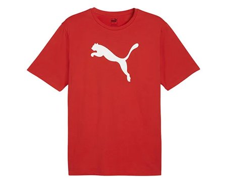 Puma Teamrise Logo Jersey Cotton Erkek Günlük Tişört 65870501 Kırmızı