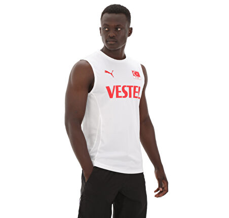 706431-01 Puma Men Volleyball Jersey Erkek Forma Beyaz