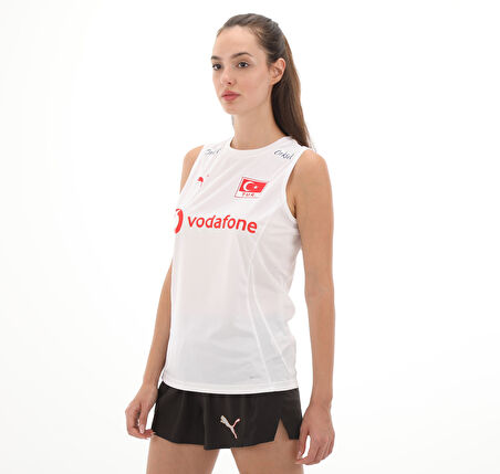 706395-01 Puma Women Vollyball Jersey Kadın Forma Beyaz