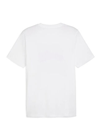 62790902 GRAPHICS Summer Sports Tee Beyaz Yuvarlak Yaka Regular Fit Baskılı Erkek T-Shirt