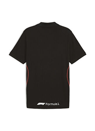 62571901 F1 Polo PUMA Black Siyah Polo Yaka Regular Fit Erkek T-Shirt
