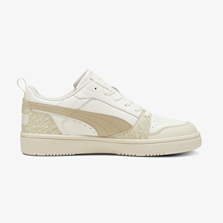 Puma Rebound V6 Low Animal Fever Kadın Bej Spor Ayakkabı